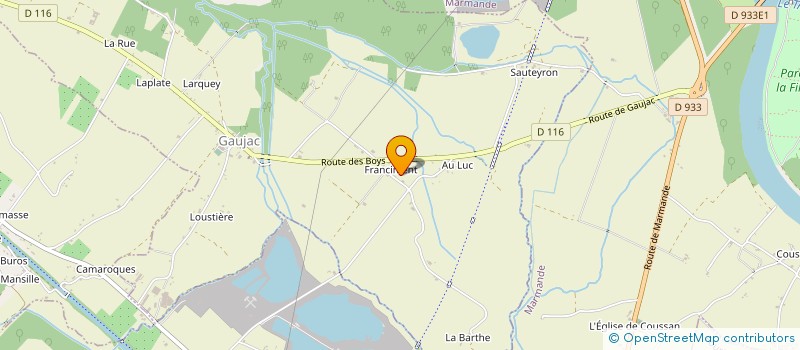 localisation de l'entreprise MONSIEUR LEO-PAUL THOUMAZEAU  GAUJAC