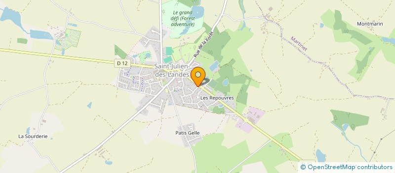 localisation de l'entreprise MONSIEUR LEO PEPIN  SAINT-JULIEN-DES-LANDES