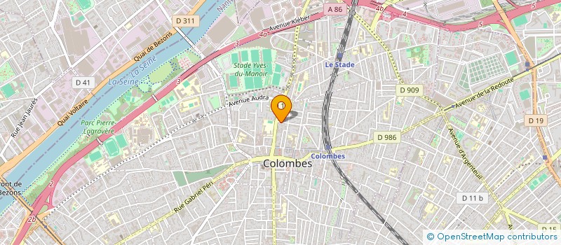 localisation de l'entreprise MONSIEUR LEO PEREZ  COLOMBES