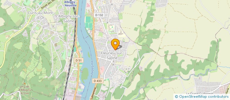 localisation de l'entreprise MONSIEUR LEO PESENTI  FLEURIEU-SUR-SAONE