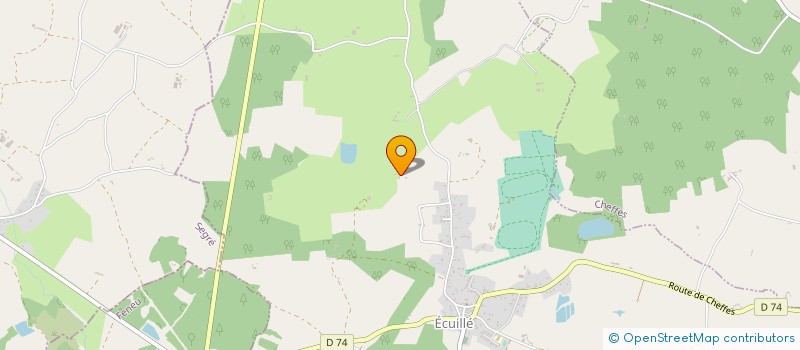 localisation de l'entreprise MONSIEUR LEO PINETON DE CHAMBRUN  ECUILLE