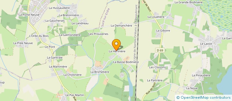 localisation de l'entreprise MONSIEUR LEO PINGUET  SUCE-SUR-ERDRE