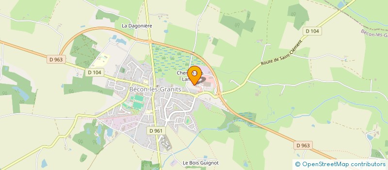 localisation de l'entreprise MONSIEUR LEO PLANCHAIS à BECON-LES-GRANITS