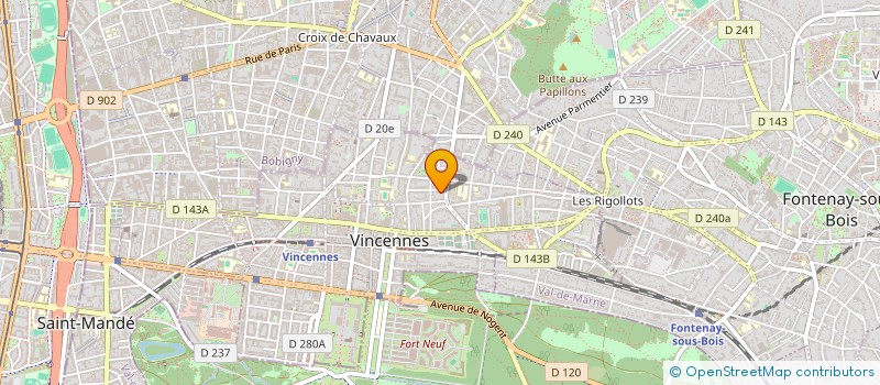 localisation de l'entreprise MONSIEUR LEO PONTET à VINCENNES