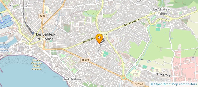 localisation de l'entreprise MONSIEUR LEO PRATES à LES SABLES D'OLONNE