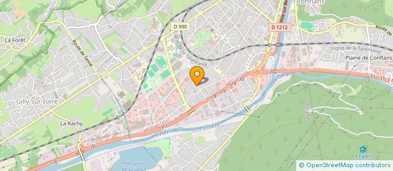 localisation de l'entreprise MONSIEUR LEO PRIEUR  ALBERTVILLE