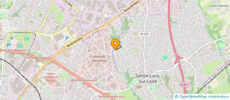 localisation de l'entreprise MONSIEUR LEO QUEMENER  SAINTE-LUCE-SUR-LOIRE