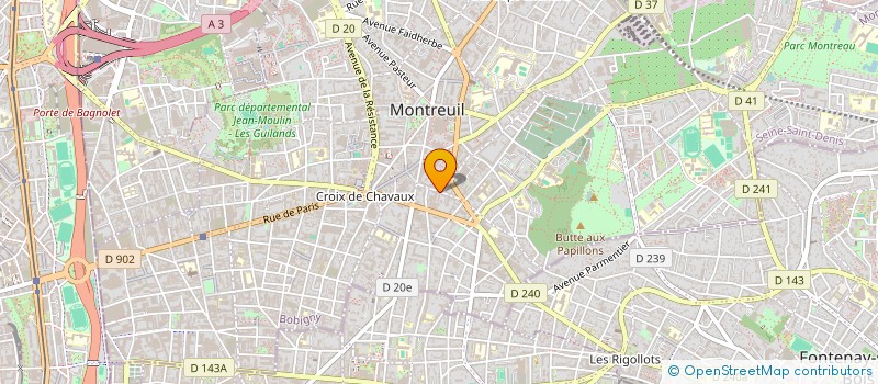 localisation de l'entreprise MONSIEUR LEO QUIEVREUX à MONTREUIL