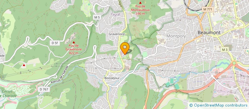 localisation de l'entreprise MONSIEUR LEO RABOISSON  CEYRAT