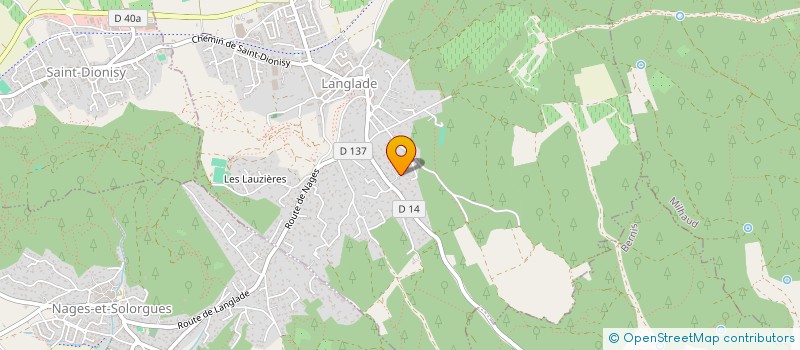 localisation de l'entreprise MONSIEUR LEO RAGUET  LANGLADE