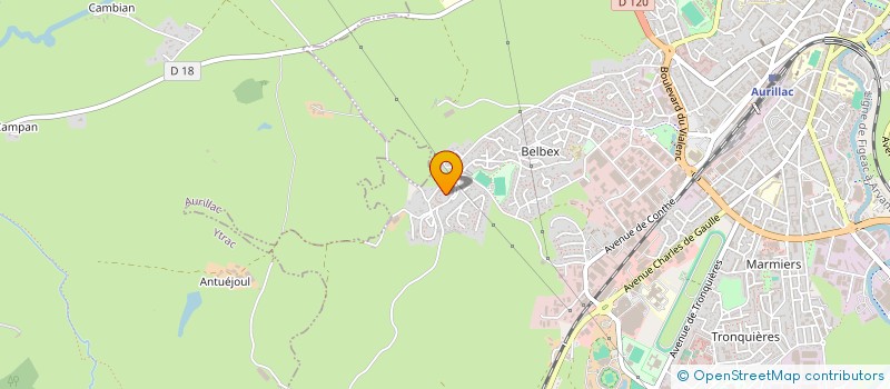 localisation de l'entreprise MONSIEUR LEO REINARD à AURILLAC