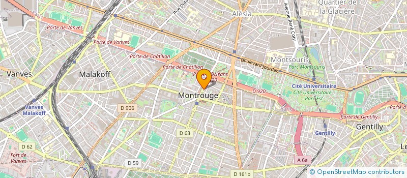 localisation de l'entreprise MONSIEUR LEO REN  MONTROUGE