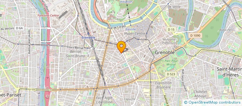 localisation de l'entreprise MONSIEUR LEO ROUSSEL à GRENOBLE