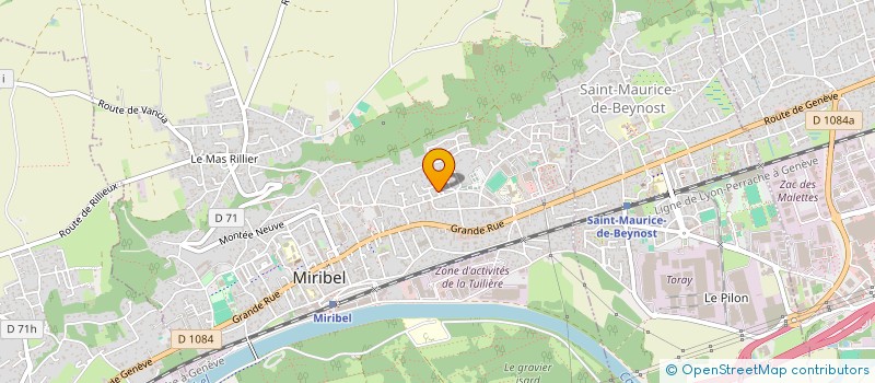 localisation de l'entreprise MONSIEUR LEO SAINSOT  MIRIBEL