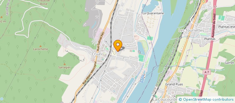 localisation de l'entreprise MONSIEUR LEO SANDRINI  CRUAS