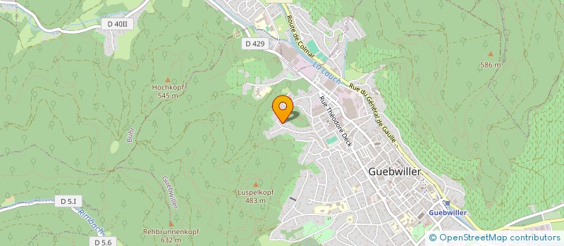 localisation de l'entreprise MONSIEUR LEO SCAPIN  GUEBWILLER