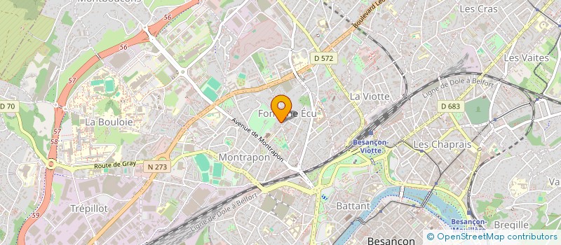 localisation de l'entreprise MONSIEUR LEO SIMONIN à BESANCON