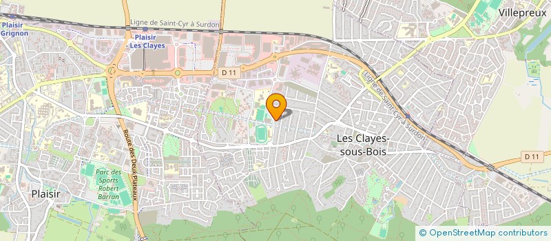 localisation de l'entreprise MONSIEUR LEO SZTAL  LES CLAYES-SOUS-BOIS