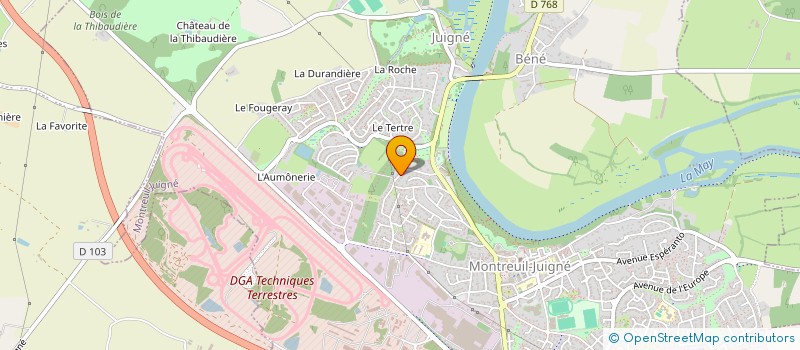 localisation de l'entreprise MONSIEUR LEO TACINELLI RABINEAU  MONTREUIL-JUIGNE