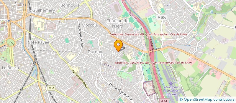 localisation de l'entreprise MONSIEUR LEO THIBAUDAT à TOULOUSE