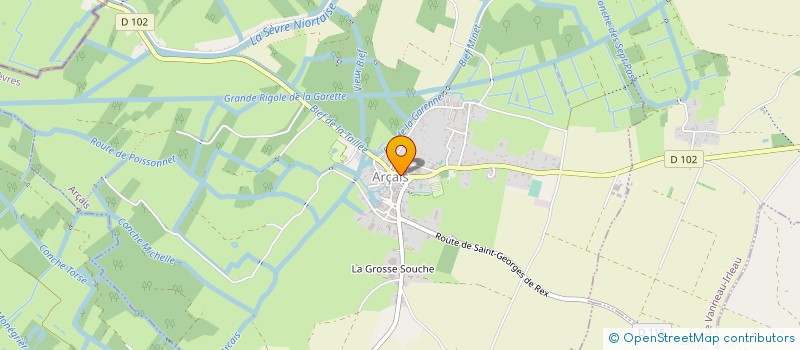 localisation de l'entreprise MONSIEUR LEO TIRATEAU  ARCAIS