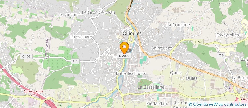 localisation de l'entreprise MONSIEUR LEO TOMASINI  OLLIOULES
