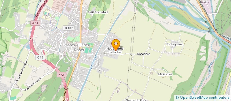 localisation de l'entreprise MONSIEUR LEO TRICOLI  VARCES-ALLIERES-ET-RISSET