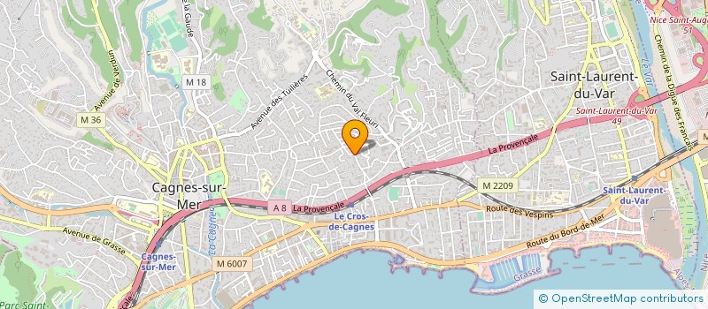 localisation de l'entreprise MONSIEUR LEO TUBIANA à CAGNES-SUR-MER