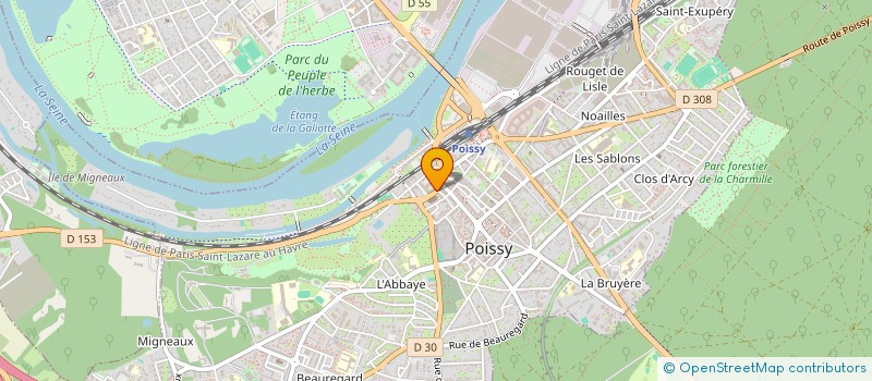 localisation de l'entreprise MONSIEUR LEO VALDIGUIE  POISSY