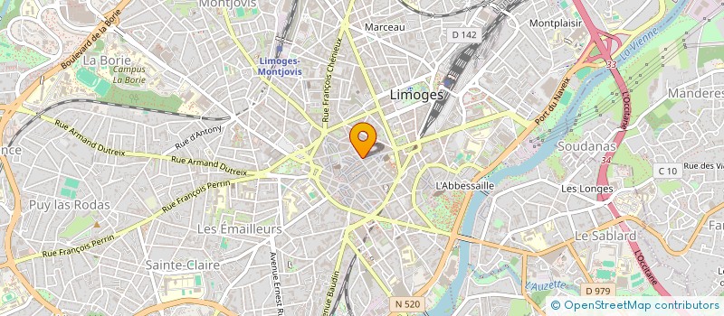 localisation de l'entreprise MONSIEUR LEO VENET à LIMOGES