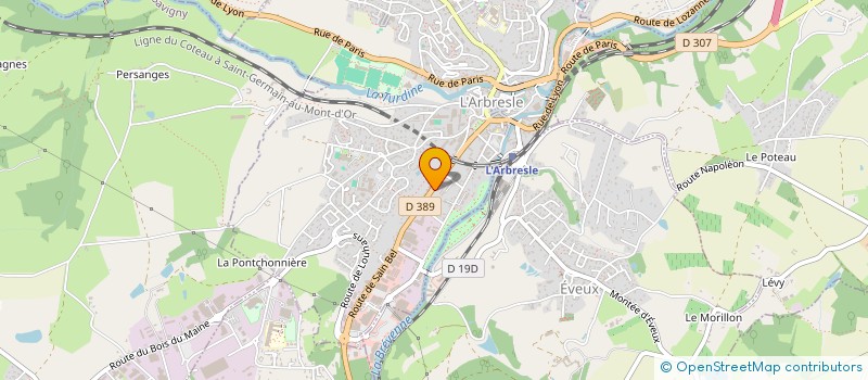 localisation de l'entreprise MONSIEUR LEO VIALATTE  L'ARBRESLE