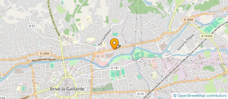 localisation de l'entreprise MONSIEUR LEON AURADOU  BRIVE-LA-GAILLARDE