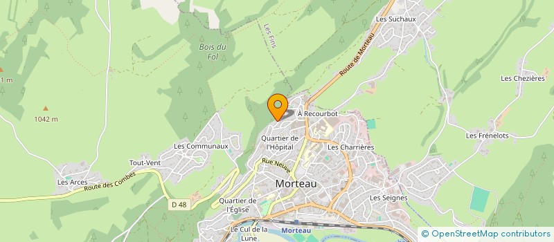 localisation de l'entreprise MONSIEUR LEON BAVEREL à MORTEAU