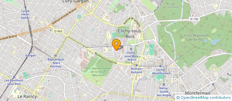 localisation de l'entreprise MONSIEUR LEON BEZJAK à CLICHY-SOUS-BOIS