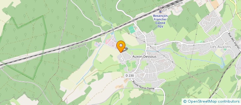 localisation de l'entreprise MONSIEUR LEON BILLEREY à LES AUXONS