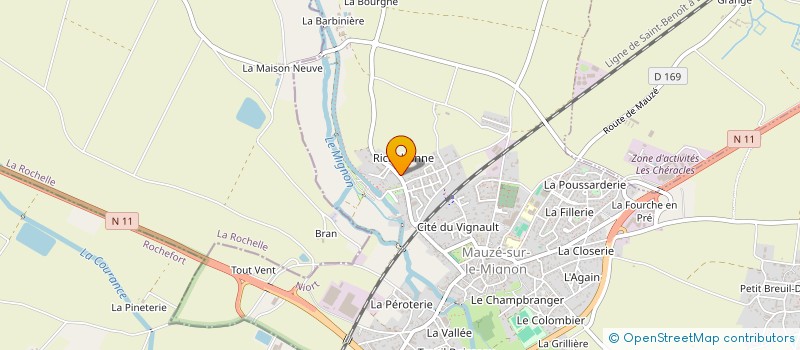 localisation de l'entreprise MONSIEUR LEON BILLON  MAUZE-SUR-LE-MIGNON