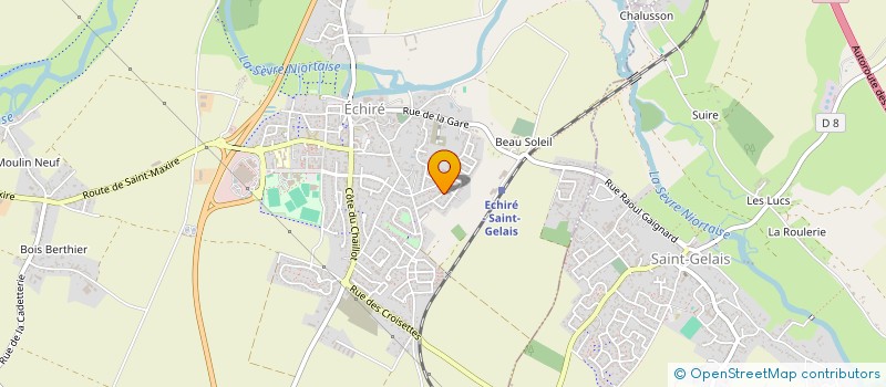 localisation de l'entreprise MONSIEUR LEON BIROCHEAU  ECHIRE