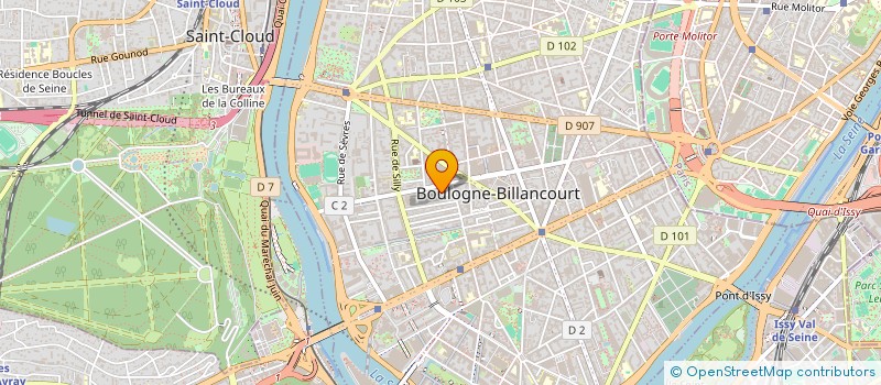 localisation de l'entreprise MONSIEUR LEON BLANCHET à BOULOGNE-BILLANCOURT