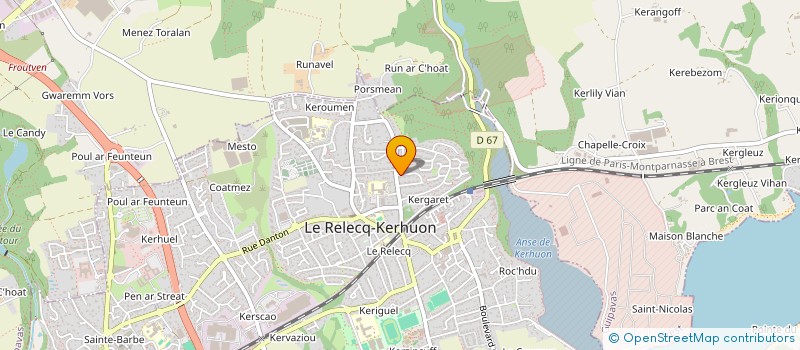 localisation de l'entreprise MONSIEUR LEON BLANDIN  LE RELECQ-KERHUON