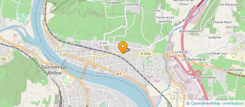 localisation de l'entreprise MONSIEUR LEON BOMBIN  TAIN L HERMITAGE