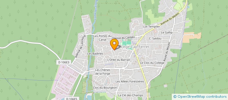 localisation de l'entreprise MONSIEUR LEON BORE  LEGE-CAP-FERRET