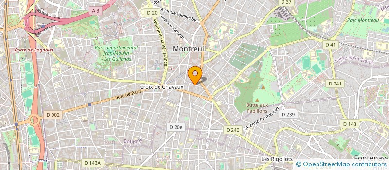 localisation de l'entreprise MONSIEUR LEON BOUCHARA à MONTREUIL