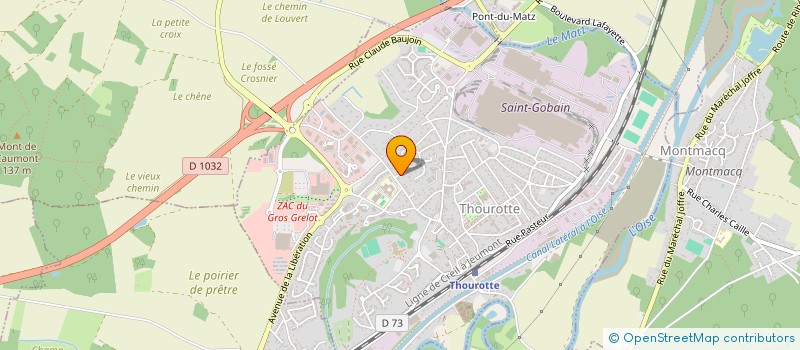 localisation de l'entreprise MONSIEUR LEON BRICONGNE  THOUROTTE