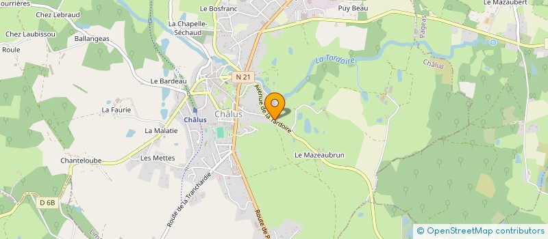 localisation de l'entreprise MONSIEUR LEON BUCHNER à CHALUS