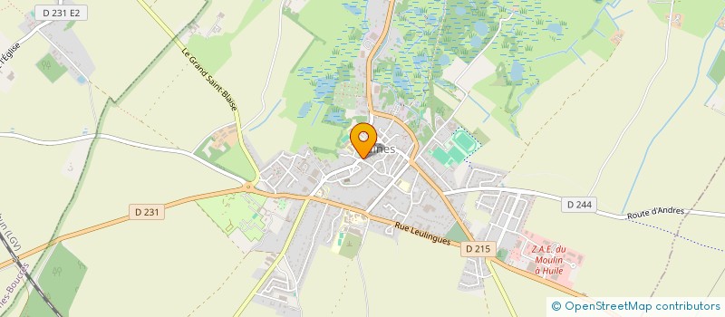 localisation de l'entreprise MONSIEUR LEON CARIDROIT  GUINES