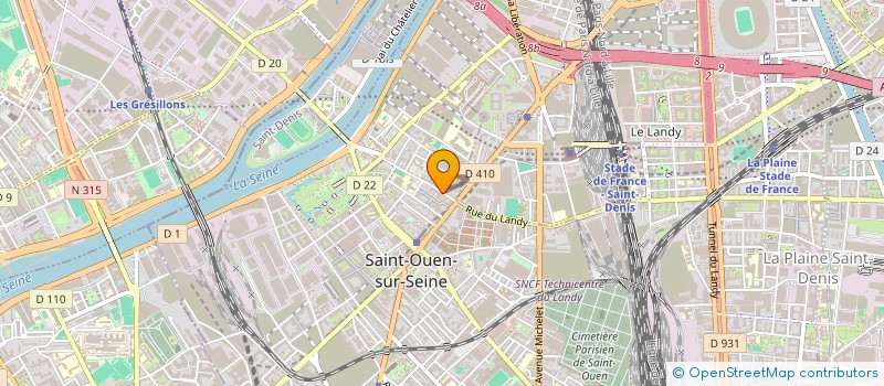 localisation de l'entreprise MONSIEUR LEON CARIOU à SAINT-OUEN-SUR-SEINE