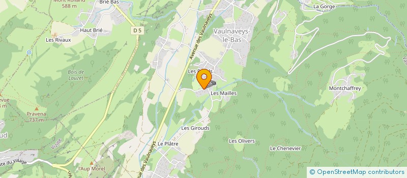 localisation de l'entreprise MONSIEUR LEON CHARDELIN  VAULNAVEYS-LE-BAS