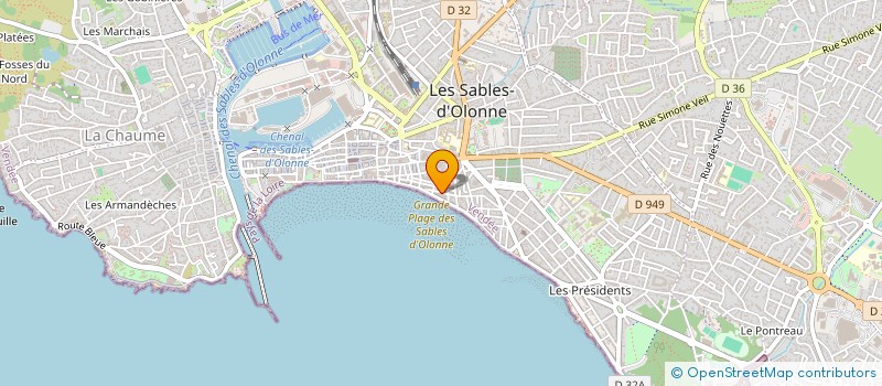 localisation de l'entreprise MONSIEUR LEON CHOPIN à LES SABLES D'OLONNE