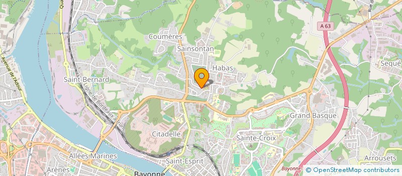 localisation de l'entreprise MONSIEUR LEON COIFFARD à BAYONNE