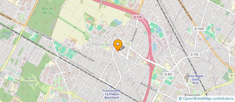 localisation de l'entreprise MONSIEUR LEON-DARIN MINTSA MI NZOGHE  LE PLESSIS-BOUCHARD